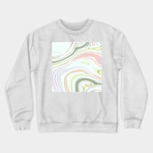 spring fashion mint green Pastel pink swirls Crewneck Sweatshirt